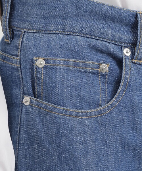 MACKINTOSH PHILOSOPHY（ﾏｯｷﾝﾄｯｼｭ ﾌｨﾛｿﾌｨｰ）の「コットンリネンデニムパンツ（デニムパンツ・レディース・ダークネイビー/ブルー・36/38）」の9枚目の写真