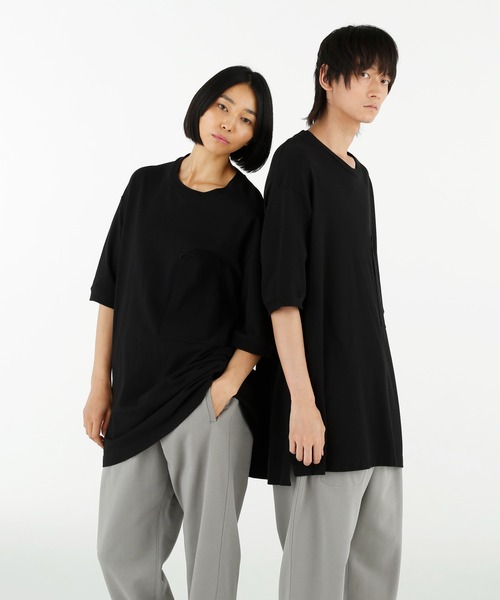 アディダスY-3/ワイスリー WORKWEAR TEE ロゴ 半袖 Tシャツ ユニセックス スポーティー ルーズフィット 山本耀司 ブラック ホワイト Tシャツ - Y-3アディダス公式