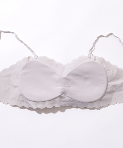 Lace Ladies(レースレディース)の「カップ付き 2WAY フラワー レース スカラップ チューブトップ(チューブトップ・レディース・ホワイト/グレー/ブラック・FREE)」の21枚目の写真