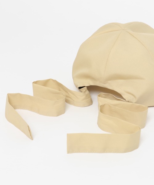 KBF（ケイビーエフ）の「バックリボンナイロンCAP（キャップ・レディース・ブラック/ベージュ系その他・ONE）」の9枚目の写真