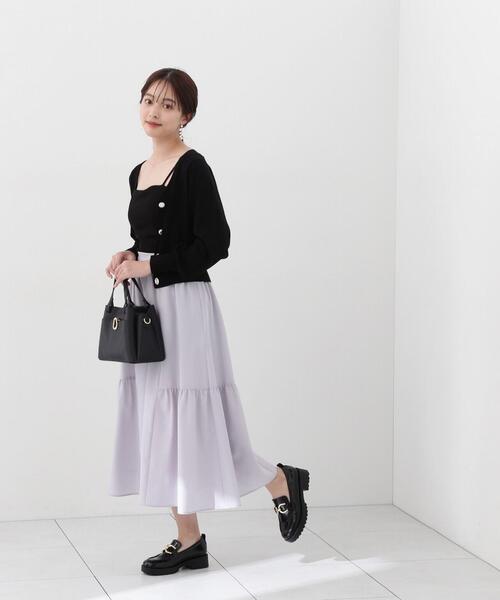 PROPORTION BODY DRESSING(プロポーションボディドレッシング)の「サイドティアードフレアスカート / 1214120307(スカート・レディース・ベージュ/パープル/ブラック・SMALL/MEDIUM)」の20枚目の写真