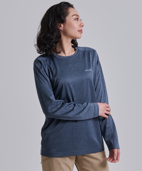 Eddie Bauer（エディーバウアー）の「レゾリューション 長袖Ｔシャツ（Tシャツ/カットソー・メンズ・グレー/スモーキーグリーン系/ネイビー・XS/S/M/L/XL/XXL）」の17枚目の写真