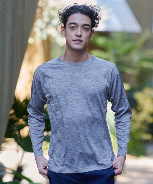 Eddie Bauer（エディーバウアー）の「レゾリューション 長袖Ｔシャツ（Tシャツ/カットソー・メンズ・グレー/スモーキーグリーン系/ネイビー・XS/S/M/L/XL/XXL）」の6枚目の写真
