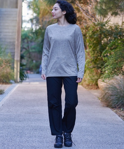 Eddie Bauer（エディーバウアー）の「レゾリューション 長袖Ｔシャツ（Tシャツ/カットソー・メンズ・グレー/スモーキーグリーン系/ネイビー・XS/S/M/L/XL/XXL）」の12枚目の写真