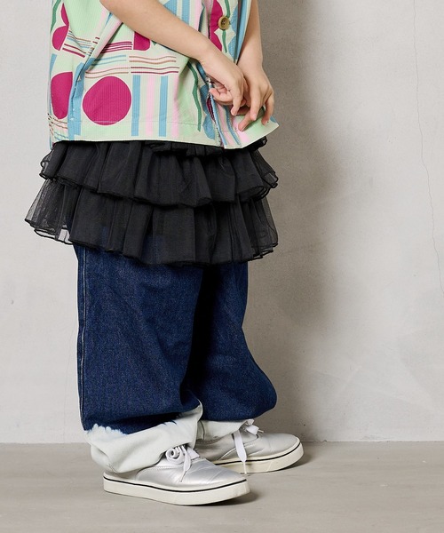 CALMIA(カルミア)の「チュールボリュームスカート(kids/S~LL)(スカート・キッズ・オフホワイト/ブラック・LL/L/M/S)」の7枚目の写真
