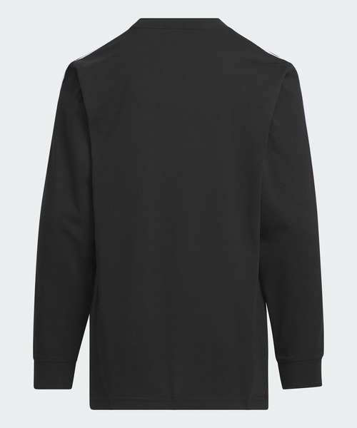 adidas(アディダス)の「エッセンシャルズ プラス レギュラーフィット スリーストライプス 長袖Tシャツ キッズ / ロンT / アディダス adidas(Tシャツ/カットソー・キッズ・ブルー/ブラック/ホワイト/ネイビー/パープル・110/120/130/140/150/160)」の10枚目の写真