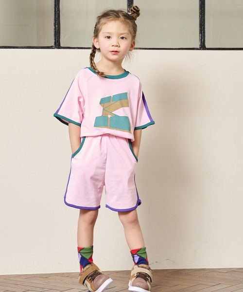 BIG FIELD(ビッグフィールド)の「サイドラインショートパンツ/UVカット(80~150cm)(その他パンツ・キッズ・ライトピンク/エメラルド/オフホワイト・100/110/120/130/140/150/80/90/95)」の4枚目の写真