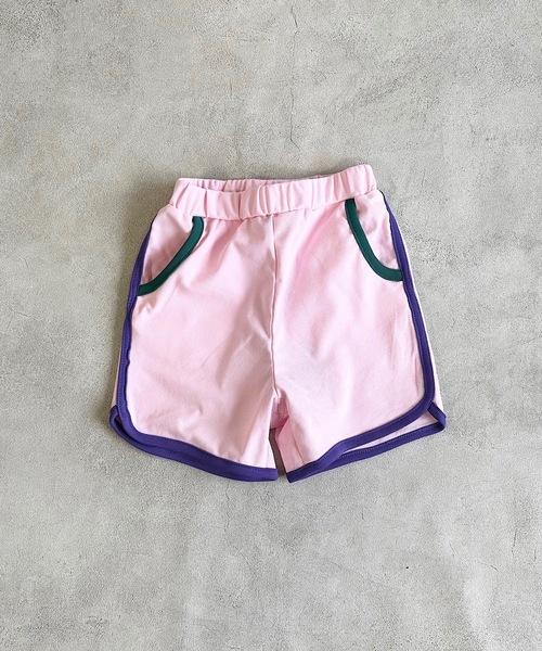 BIG FIELD(ビッグフィールド)の「サイドラインショートパンツ/UVカット(80~150cm)(その他パンツ・キッズ・ライトピンク/エメラルド/オフホワイト・100/110/120/130/140/150/80/90/95)」の9枚目の写真