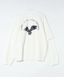 FORSOMEONE】レイヤード ドッキング ロンT 長袖Tシャツ 48