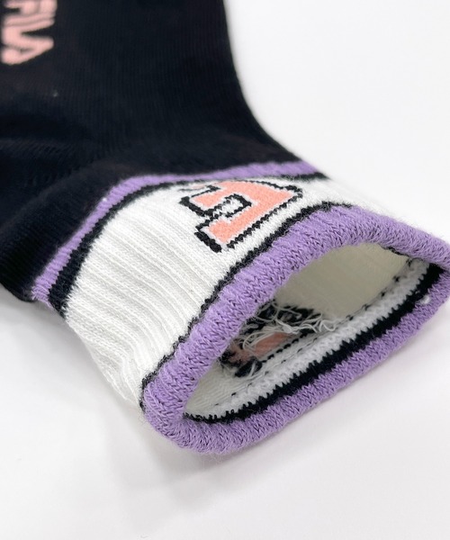 FILA（フィラ）の「FILA フィラ ブランド ロゴ キッズ ガールズ ソックス ショート丈 靴下 子供用 3足セット 19cm～24cm（ソックス/靴下・キッズ・その他/その他2/その他4/ブラック系その他/その他5/その他3・FREE）」の19枚目の写真