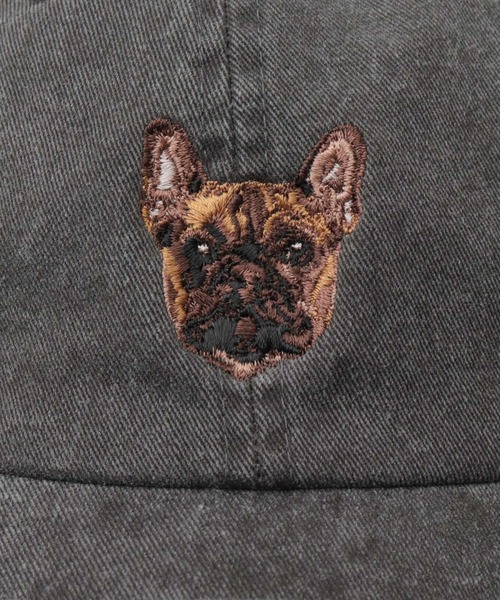 Basiquenti(ベーシックエンティ)の「フレンチブルドック 刺繍 ピグメントダイ コットンキャップ(フォーン・クリーム・ブリンドル・パイド)(キャップ・メンズ・ブラック系その他/ベージュ系その他2/ベージュ系その他/ブラック系その他2・FREE)」の14枚目の写真