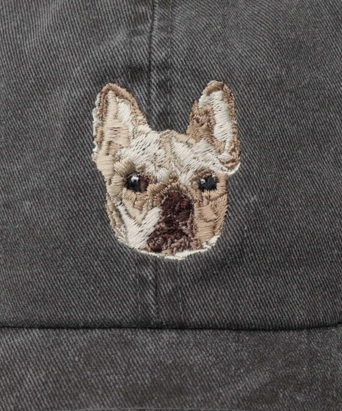Basiquenti(ベーシックエンティ)の「フレンチブルドック 刺繍 ピグメントダイ コットンキャップ(フォーン・クリーム・ブリンドル・パイド)(キャップ・メンズ・ブラック系その他/ベージュ系その他2/ベージュ系その他/ブラック系その他2・FREE)」の15枚目の写真
