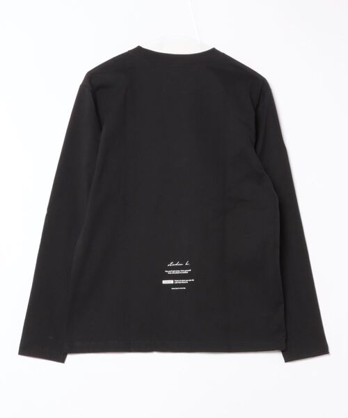 VIBGYOR(ヴィブジョー)の「ヘヴィウェイト天竺 プリント 長袖 クルーネック(Tシャツ/カットソー・メンズ・ブラック/ホワイト/サックスブルー・MEDIUM/LARGE)」の11枚目の写真