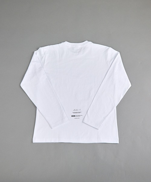 VIBGYOR(ヴィブジョー)の「ヘヴィウェイト天竺 プリント 長袖 クルーネック(Tシャツ/カットソー・メンズ・ブラック/ホワイト/サックスブルー・MEDIUM/LARGE)」の1枚目の写真
