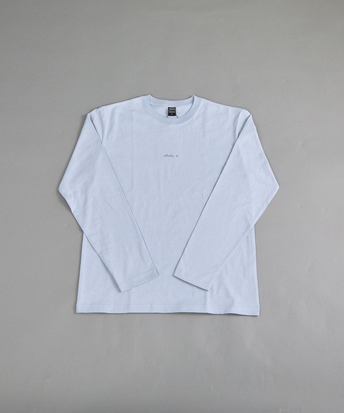 VIBGYOR(ヴィブジョー)の「ヘヴィウェイト天竺 プリント 長袖 クルーネック(Tシャツ/カットソー・メンズ・ブラック/ホワイト/サックスブルー・MEDIUM/LARGE)」の3枚目の写真