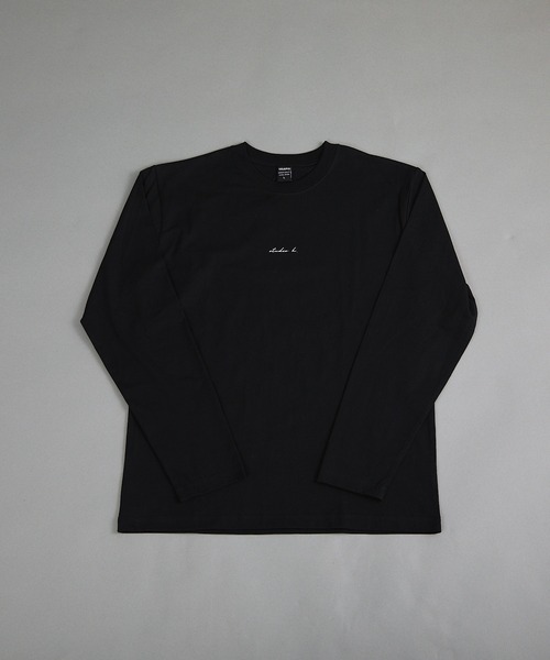 VIBGYOR(ヴィブジョー)の「ヘヴィウェイト天竺 プリント 長袖 クルーネック(Tシャツ/カットソー・メンズ・ブラック/ホワイト/サックスブルー・MEDIUM/LARGE)」の2枚目の写真
