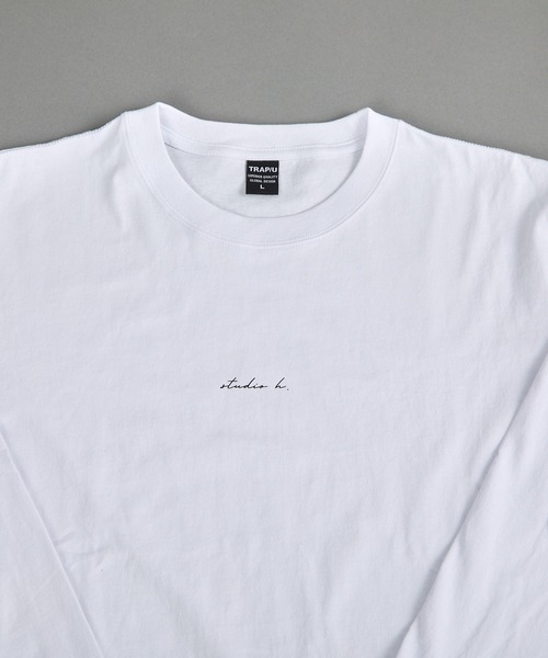 VIBGYOR(ヴィブジョー)の「ヘヴィウェイト天竺 プリント 長袖 クルーネック(Tシャツ/カットソー・メンズ・ブラック/ホワイト/サックスブルー・MEDIUM/LARGE)」の4枚目の写真