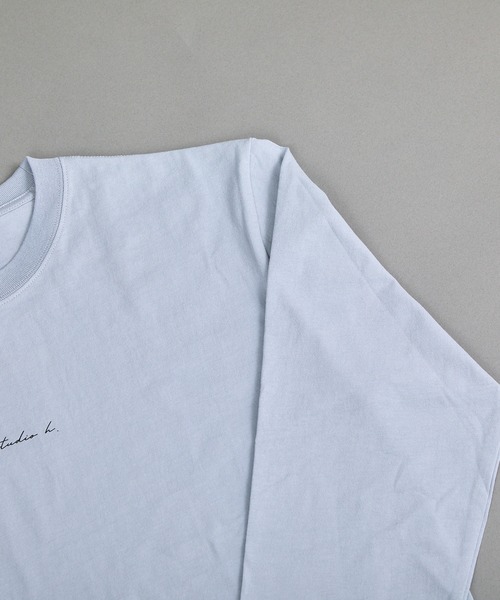 VIBGYOR(ヴィブジョー)の「ヘヴィウェイト天竺 プリント 長袖 クルーネック(Tシャツ/カットソー・メンズ・ブラック/ホワイト/サックスブルー・MEDIUM/LARGE)」の7枚目の写真