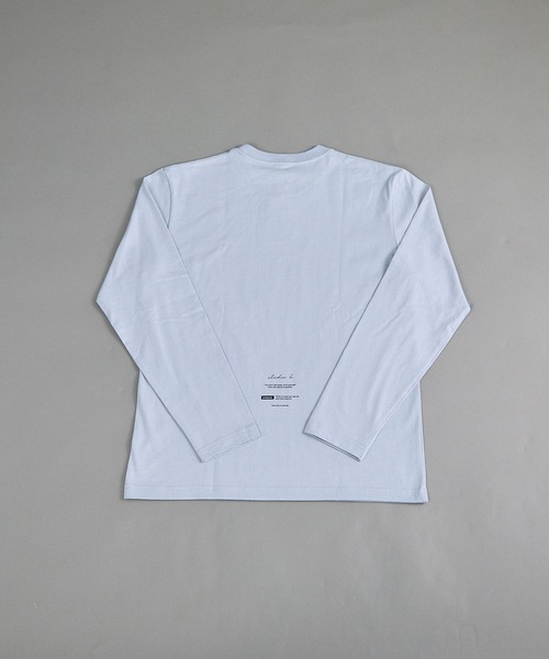 VIBGYOR(ヴィブジョー)の「ヘヴィウェイト天竺 プリント 長袖 クルーネック(Tシャツ/カットソー・メンズ・ブラック/ホワイト/サックスブルー・MEDIUM/LARGE)」の9枚目の写真