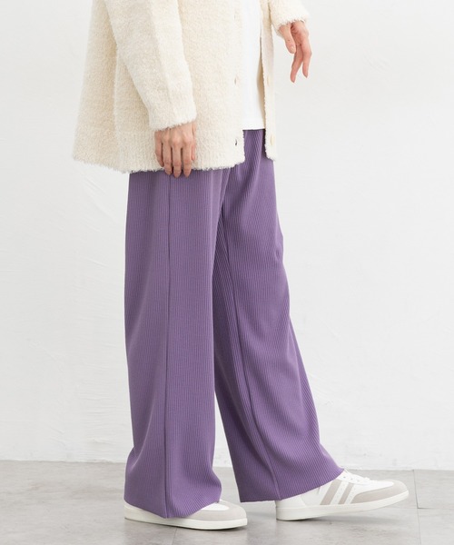 Honeys（ハニーズ）の「セルフカットパンツ【WEB限定】（その他パンツ・レディース・ブラック/ライトベージュ/パープル/スミクロ/グリーン/ブラウン/ピンク・M/S/3L/LL/L）」の6枚目の写真