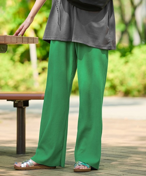 Honeys（ハニーズ）の「セルフカットパンツ【WEB限定】（その他パンツ・レディース・ブラック/ライトベージュ/パープル/スミクロ/グリーン/ブラウン/ピンク・M/S/3L/LL/L）」の5枚目の写真