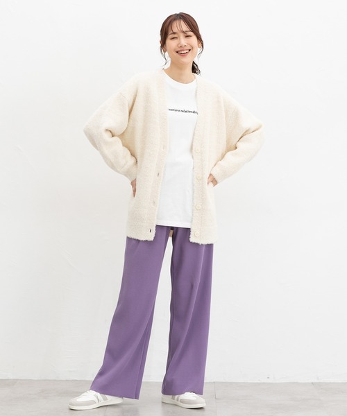 Honeys（ハニーズ）の「セルフカットパンツ【WEB限定】（その他パンツ・レディース・ブラック/ライトベージュ/パープル/スミクロ/グリーン/ブラウン/ピンク・M/S/3L/LL/L）」の11枚目の写真