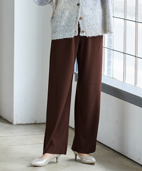 Honeys（ハニーズ）の「セルフカットパンツ【WEB限定】（その他パンツ・レディース・ブラック/ライトベージュ/パープル/スミクロ/グリーン/ブラウン/ピンク・M/S/3L/LL/L）」の18枚目の写真