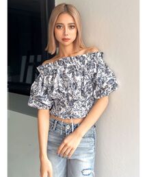 GYDA | 2WAYギャザーオフショル コルセットブラウス(シャツ/ブラウス)