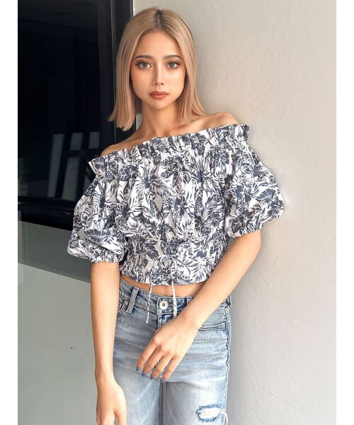 GYDA（ジェイダ）の「2WAYギャザーオフショル コルセットブラウス（シャツ/ブラウス・レディース・オフホワイト/その他1/ベージュ・FREE）」の3枚目の写真