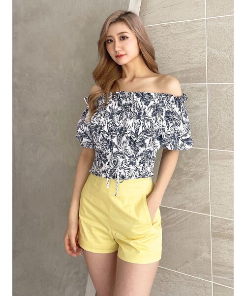 GYDA（ジェイダ）の「2WAYギャザーオフショル コルセットブラウス（シャツ/ブラウス・レディース・オフホワイト/その他1/ベージュ・FREE）」の6枚目の写真