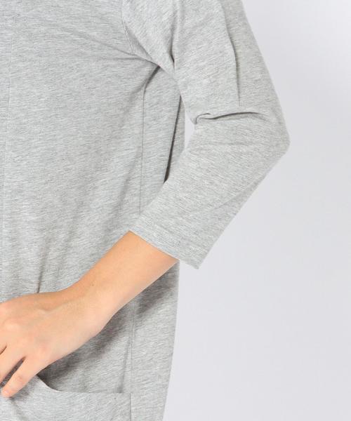 coen（コーエン）の「天竺ロングカーディガン（カーディガン/ボレロ・レディース・ネイビー/グレー・フリー）」の9枚目の写真