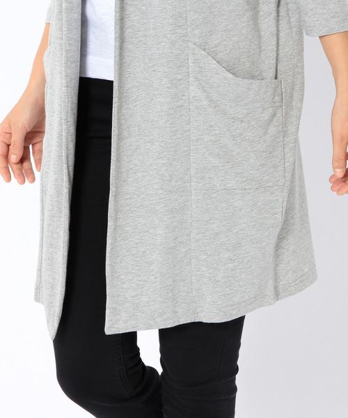 coen（コーエン）の「天竺ロングカーディガン（カーディガン/ボレロ・レディース・ネイビー/グレー・フリー）」の11枚目の写真