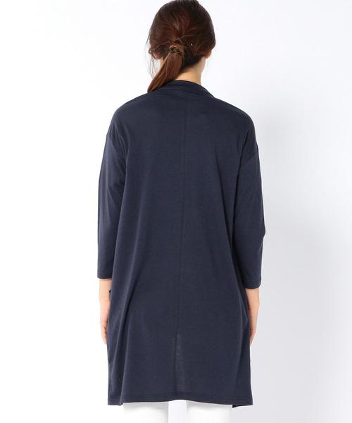 coen（コーエン）の「天竺ロングカーディガン（カーディガン/ボレロ・レディース・ネイビー/グレー・フリー）」の13枚目の写真