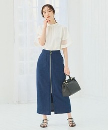 Andemiu(アンデミュウ)のイソザイフレアブラウス107965(シャツ/ブラウス)