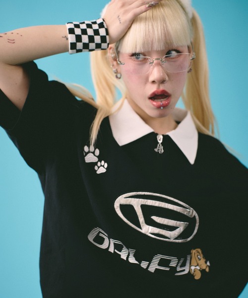 GALFY-G ロゴビッグジップポロ