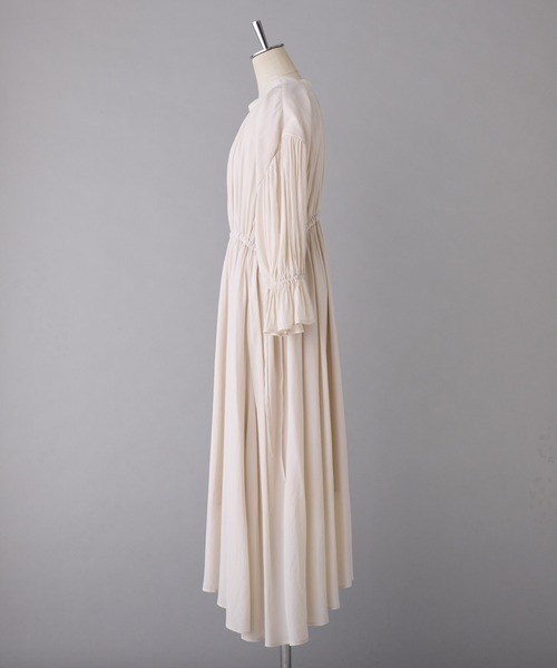 one after another NICE CLAUP（ワンアフターアナザーナイスクラップ）の「サイドリボンワンピース（ワンピース・レディース・アイボリー/ブラック/ピンクベージュ・SMALL/MEDIUM/LARGE）」の11枚目の写真