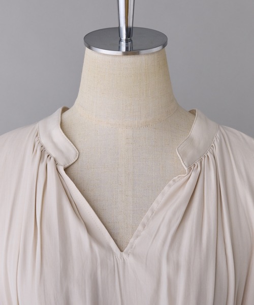 one after another NICE CLAUP（ワンアフターアナザーナイスクラップ）の「サイドリボンワンピース（ワンピース・レディース・アイボリー/ブラック/ピンクベージュ・SMALL/MEDIUM/LARGE）」の13枚目の写真