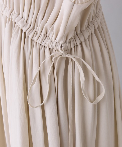 one after another NICE CLAUP（ワンアフターアナザーナイスクラップ）の「サイドリボンワンピース（ワンピース・レディース・アイボリー/ブラック/ピンクベージュ・SMALL/MEDIUM/LARGE）」の9枚目の写真