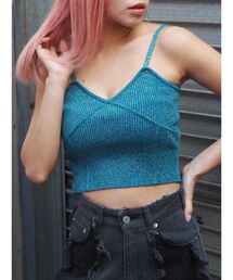 EVRIS | ラメニットビスチェ(キャミソール)