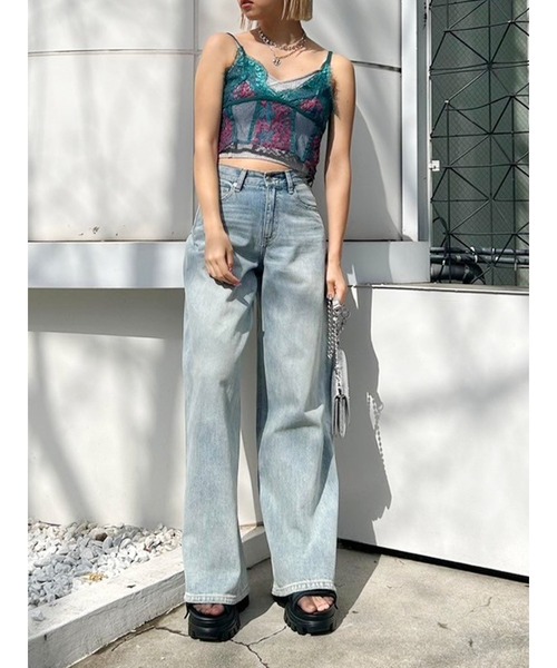 EVRIS（エヴリス）の「ラメニットビスチェ（キャミソール・レディース・ブルー/グレー/ブラック/イエロー/ホワイト・FREE）」の7枚目の写真