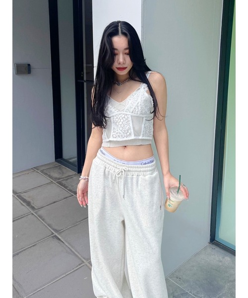 EVRIS（エヴリス）の「ラメニットビスチェ（キャミソール・レディース・ブルー/グレー/ブラック/イエロー/ホワイト・FREE）」の10枚目の写真