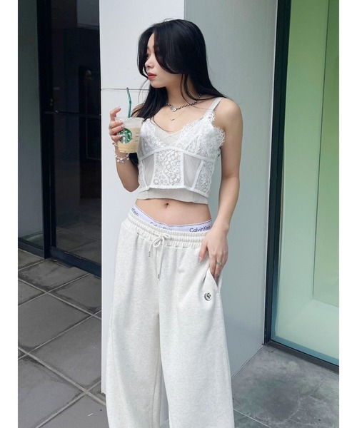 EVRIS（エヴリス）の「ラメニットビスチェ（キャミソール・レディース・ブルー/グレー/ブラック/イエロー/ホワイト・FREE）」の13枚目の写真