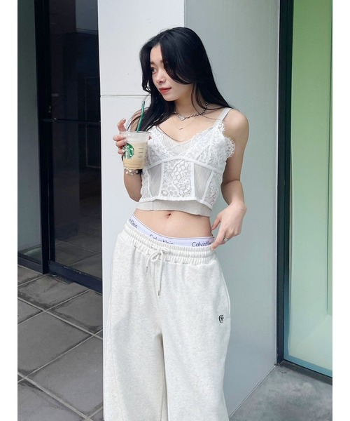 EVRIS（エヴリス）の「ラメニットビスチェ（キャミソール・レディース・ブルー/グレー/ブラック/イエロー/ホワイト・FREE）」の14枚目の写真