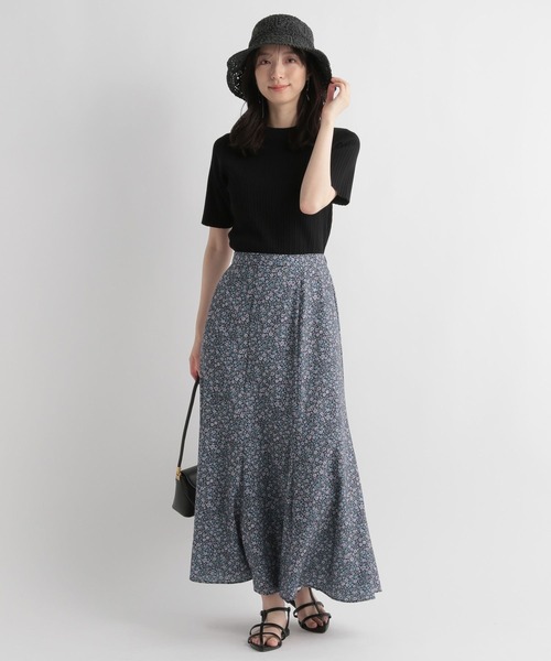 Andemiu（アンデミュウ）の「リブプチハイニット112962（ニット/セーター・レディース・ブラック/ホワイト/ブルー/グレー/グリーン・FREE）」の7枚目の写真