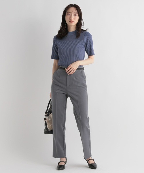 Andemiu（アンデミュウ）の「リブプチハイニット112962（ニット/セーター・レディース・ブラック/ホワイト/ブルー/グレー/グリーン・FREE）」の8枚目の写真