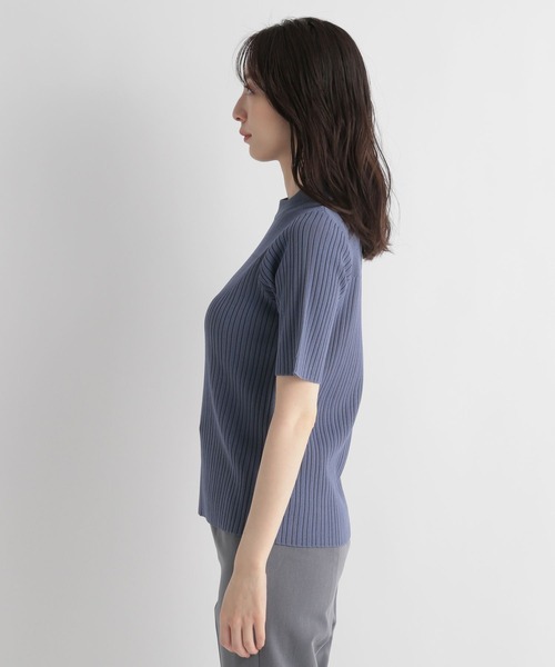 Andemiu（アンデミュウ）の「リブプチハイニット112962（ニット/セーター・レディース・ブラック/ホワイト/ブルー/グレー/グリーン・FREE）」の10枚目の写真