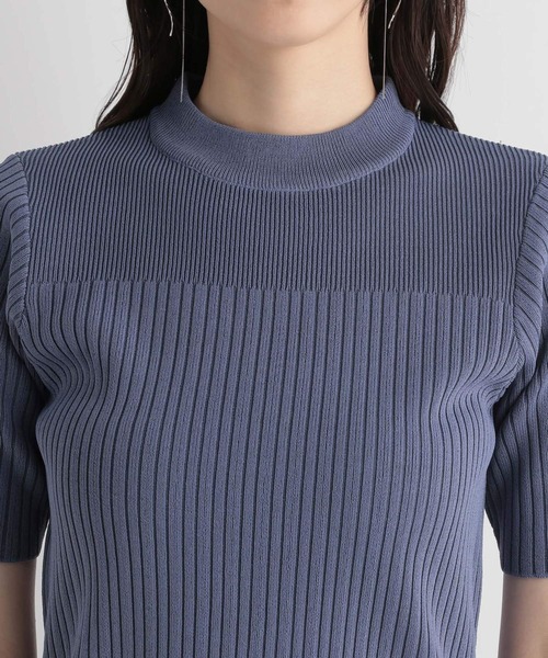 Andemiu（アンデミュウ）の「リブプチハイニット112962（ニット/セーター・レディース・ブラック/ホワイト/ブルー/グレー/グリーン・FREE）」の12枚目の写真