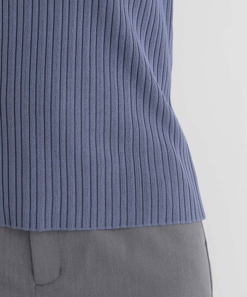 Andemiu（アンデミュウ）の「リブプチハイニット112962（ニット/セーター・レディース・ブラック/ホワイト/ブルー/グレー/グリーン・FREE）」の14枚目の写真