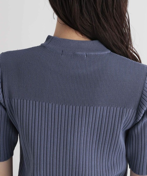 Andemiu（アンデミュウ）の「リブプチハイニット112962（ニット/セーター・レディース・ブラック/ホワイト/ブルー/グレー/グリーン・FREE）」の15枚目の写真