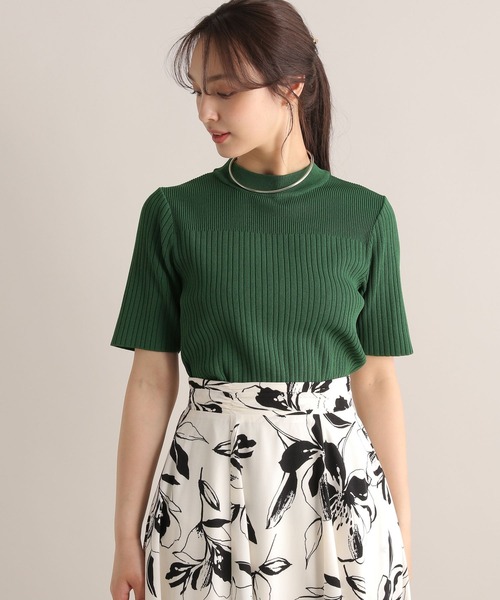 Andemiu（アンデミュウ）の「リブプチハイニット112962（ニット/セーター・レディース・ブラック/ホワイト/ブルー/グレー/グリーン・FREE）」の21枚目の写真